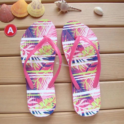Customized comfortable and breathable Pe beach herringbone slippers for women
