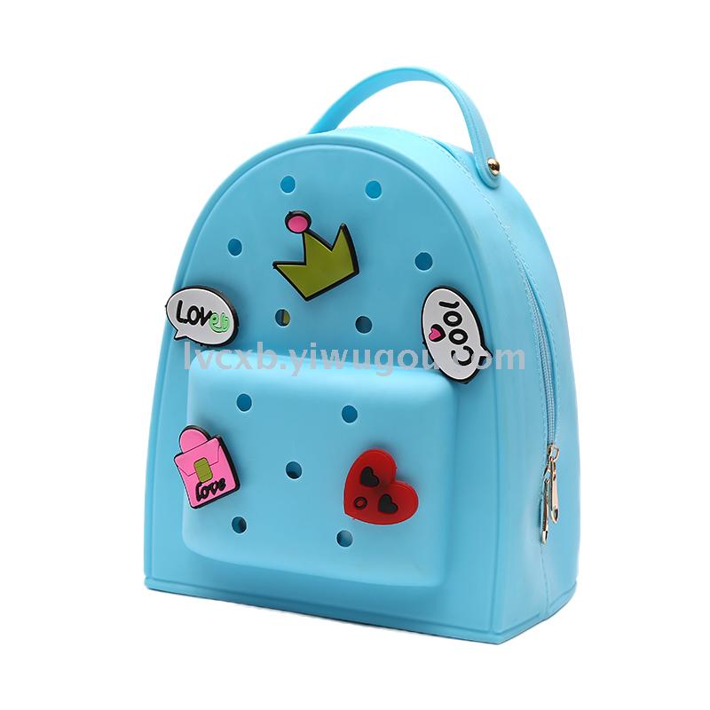 Fashionable and environmentally friendly silica gel jelly backpack satchel thumbnail