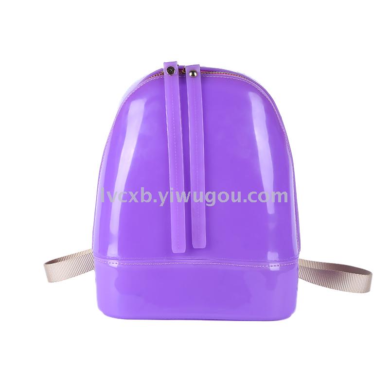 Factory direct selling fashionable environmental protection silicone PVC backpacks small bags candy color bags thumbnail
