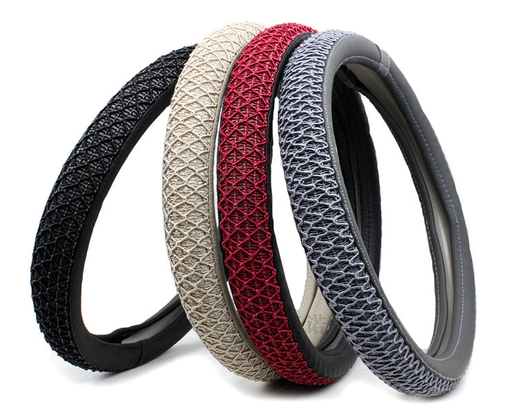 义乌好货 冰丝汽车方向盘套把套汽车用品 四季通用