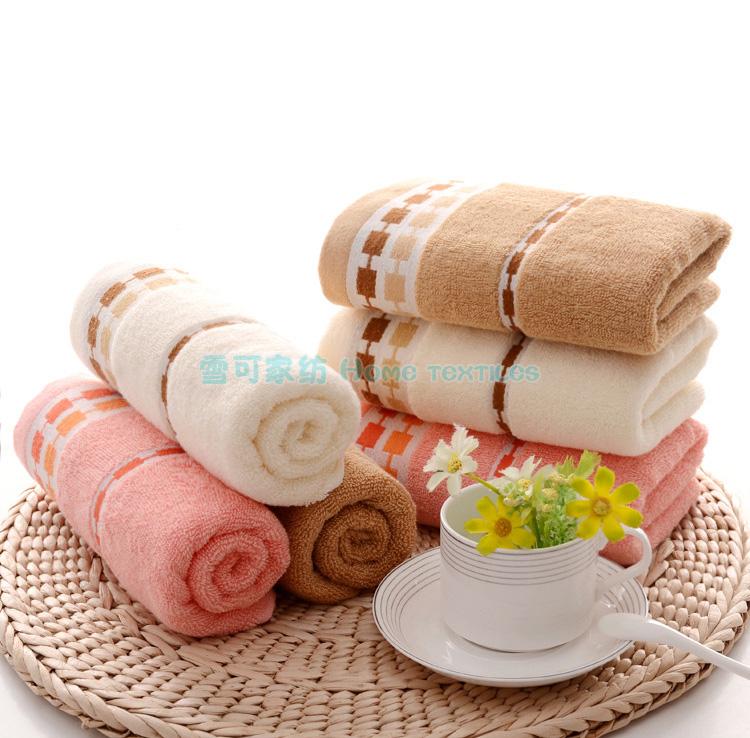 Pure cotton towel 32-ply plain jacquard supermarket delivery, thickened absorbent adult gift towel for foreign trade export Specification image