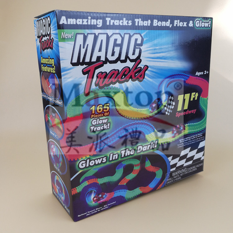 Children's electric toy cars, children's luminous tracks, car tracks