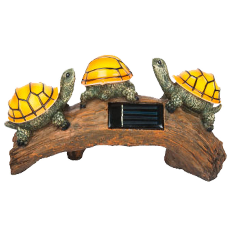 太阳能灯树脂乌龟灯动物摆件产品图