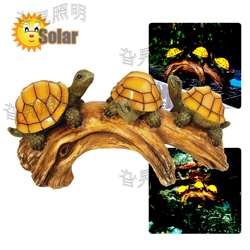 太阳能灯树脂乌龟灯动物摆件