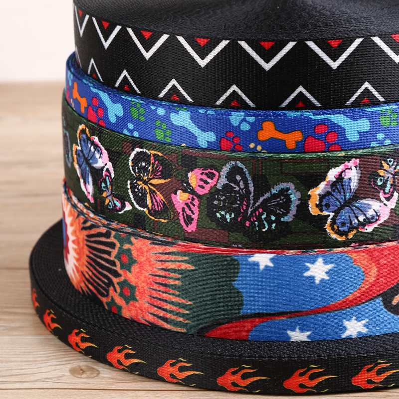 Manufacturers direct color printed ribbon guitar belt national wind belt heat transfer tape