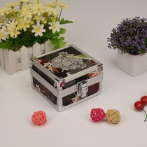 Guanyu small square velvet interior jewelry box vintage European jewelry box Korean jewelry box