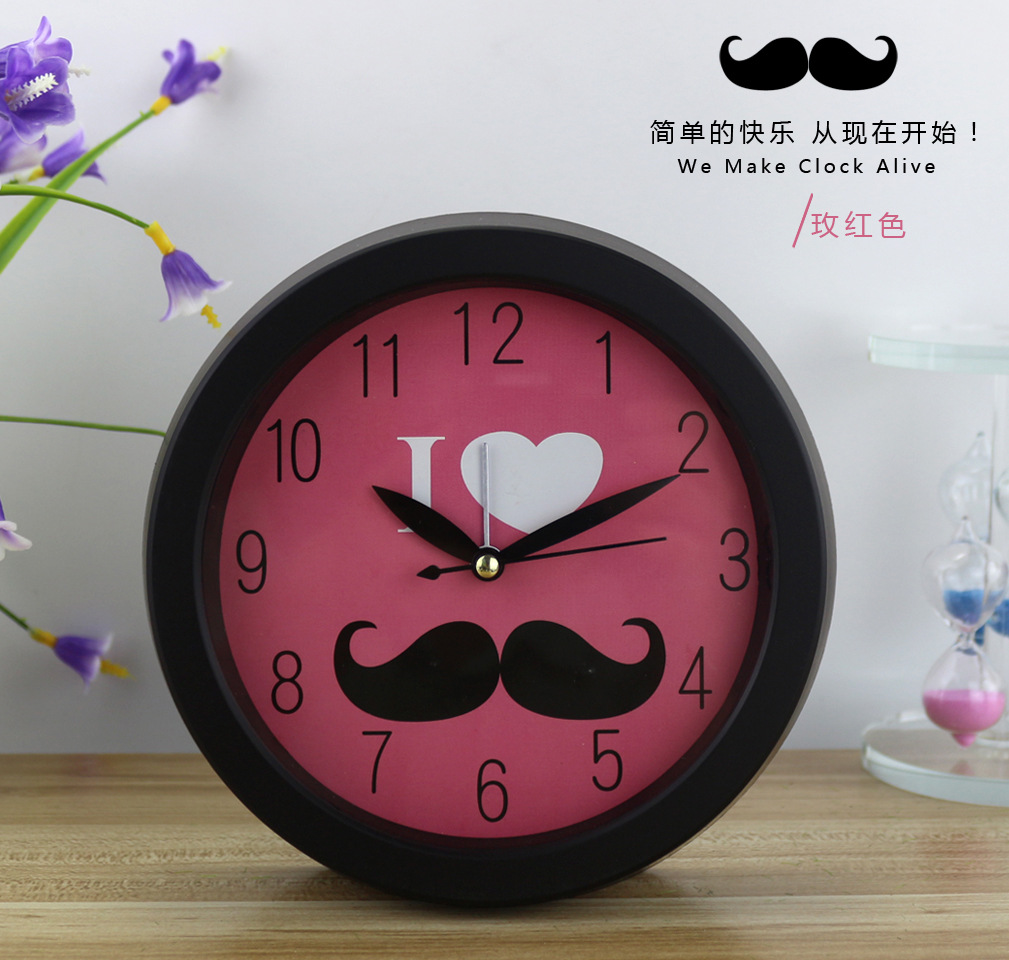 Fashion beard alarm clock creative alarm clock cartoon children's bedside alarm clock manufacturers wholesale Application Scenario
