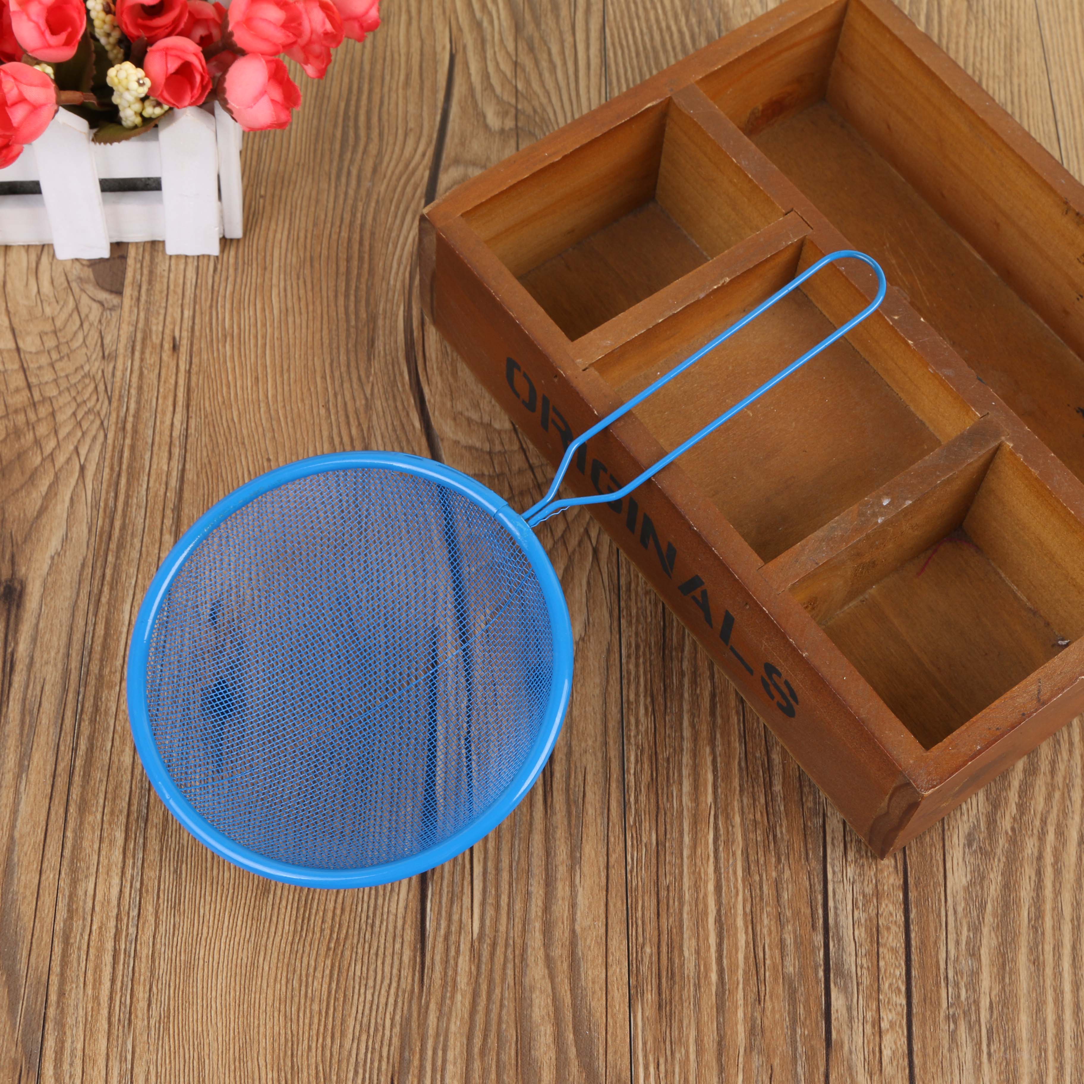Multi-color stainless steel oil grid juice and soy milk filter screen, oil foam scorer, strainer and sieve Specification image