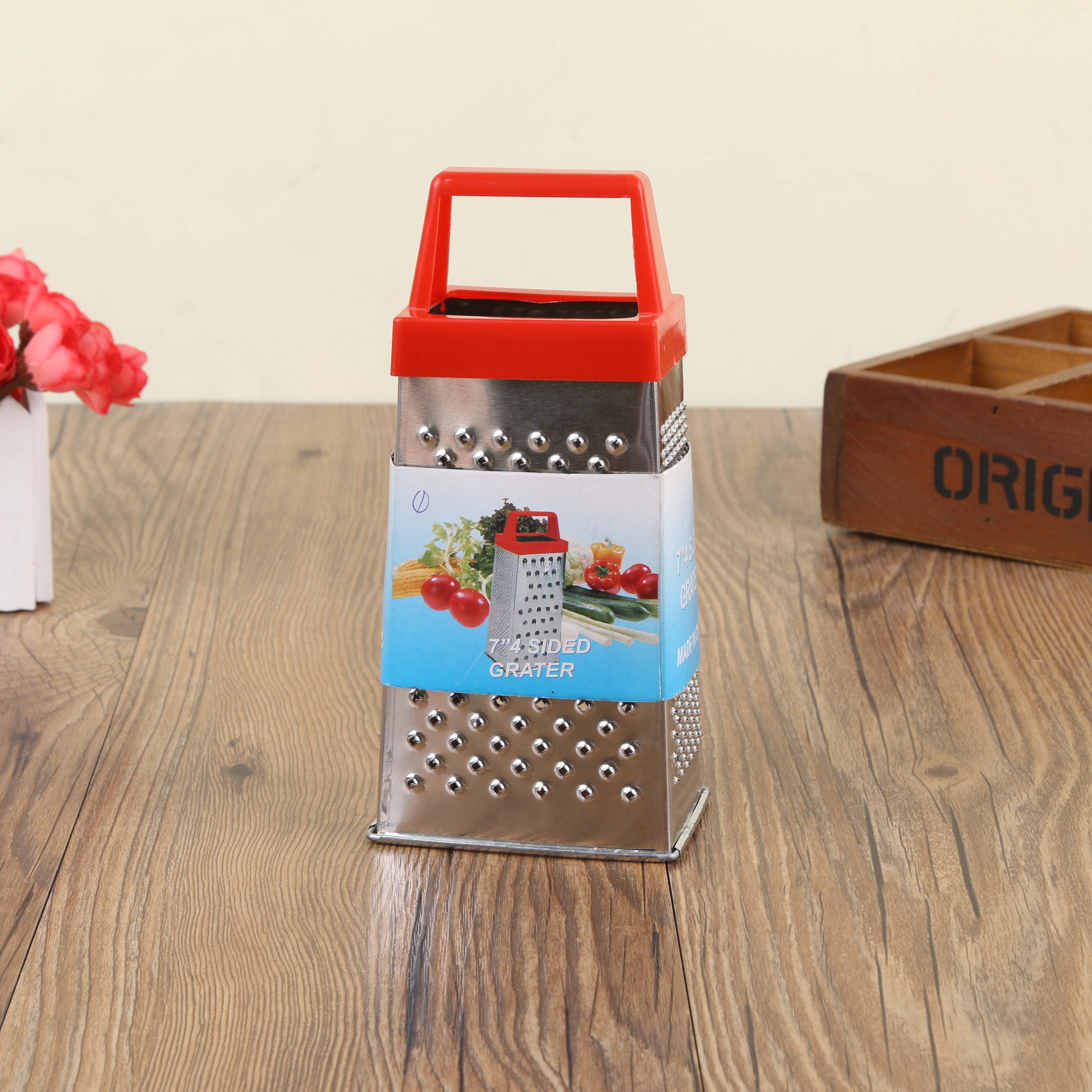 Kitchen stainless steel bubble scraper, grater, four-sided grater, wire slicer, multi-functional peel scraper Specification image