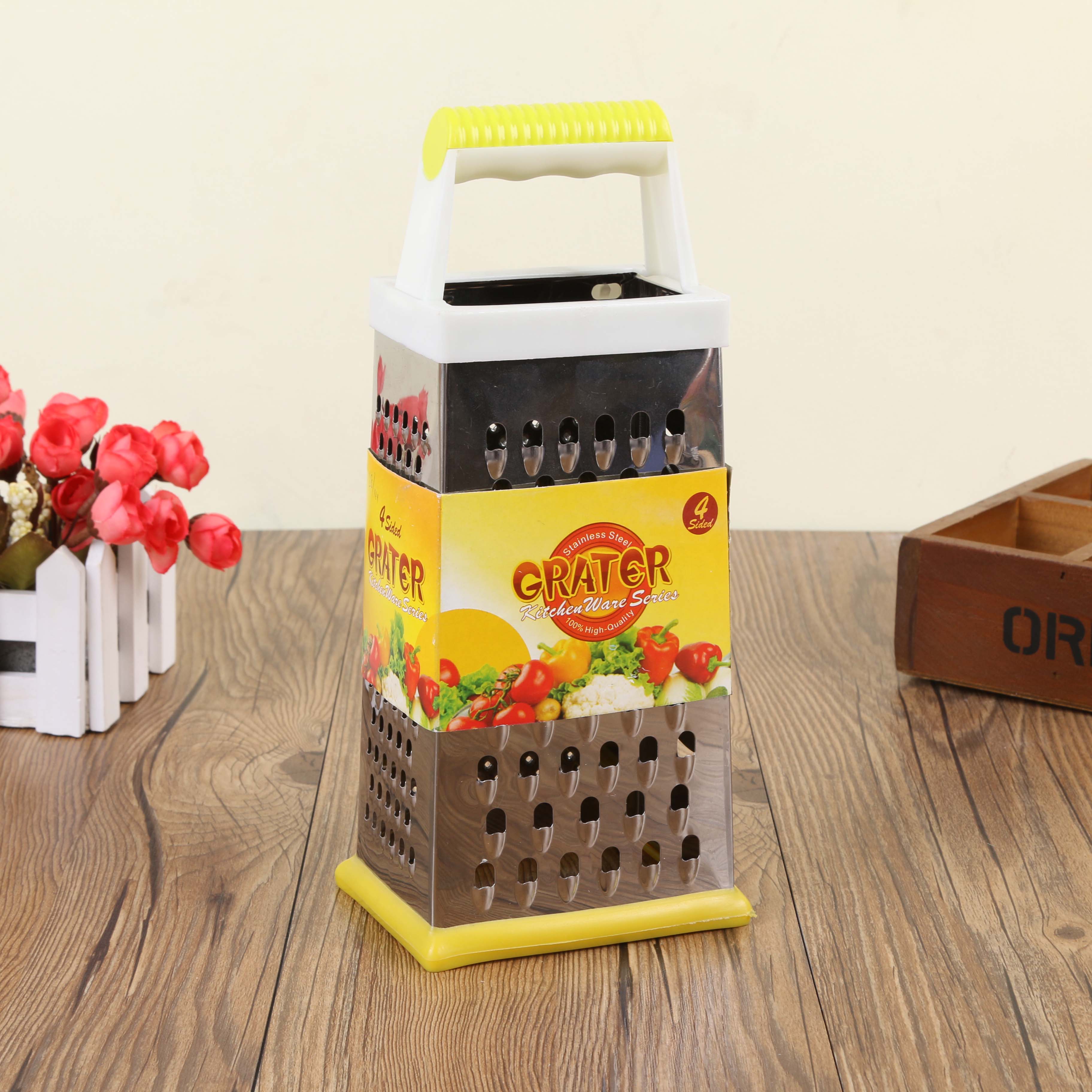 Stainless steel bubble scraper, grater, four-sided grater, slicer, multi-functional peel scraper, fruit and vegetable grater