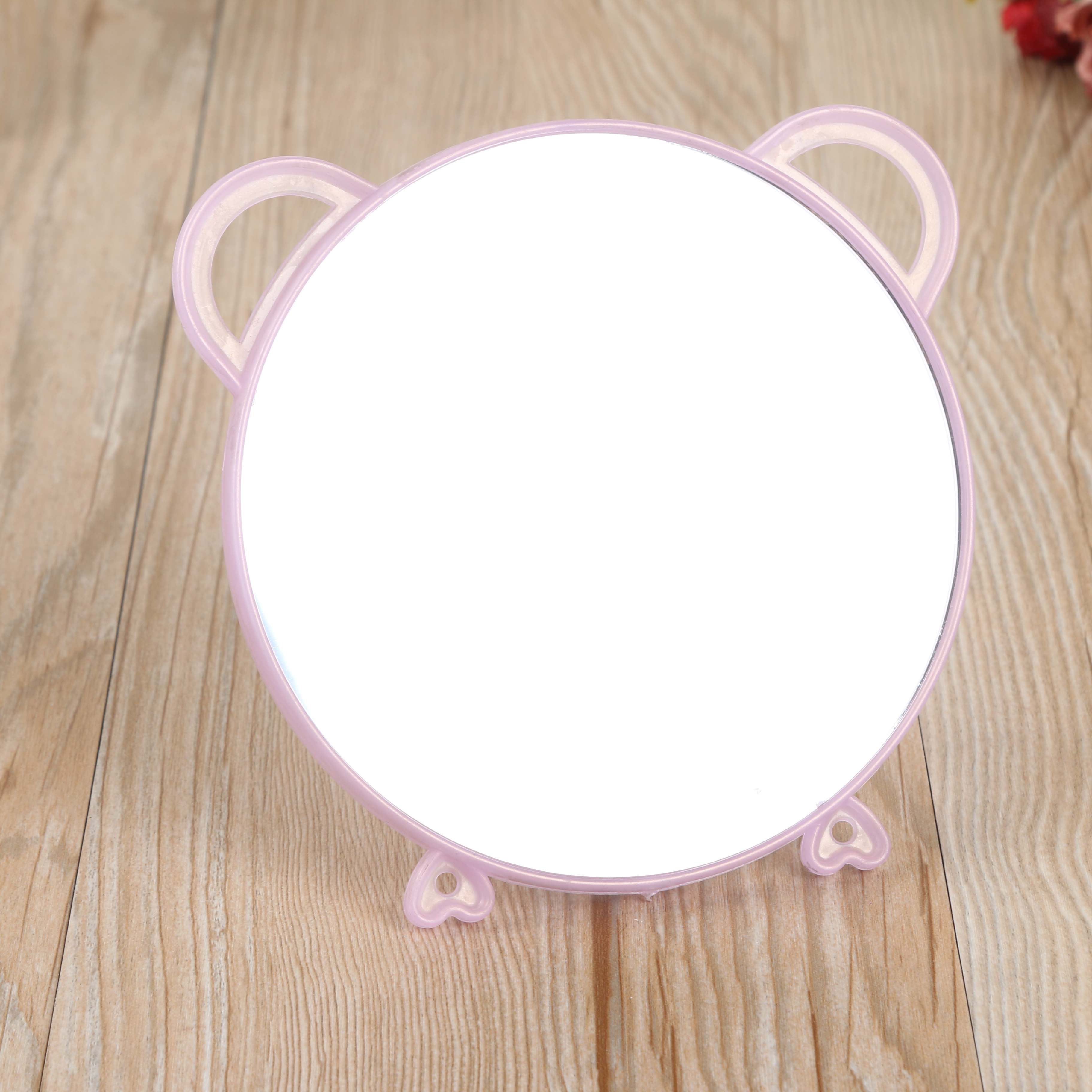 Cute Cat Head Makeup Mirror Portable Mirror Simple Princess Beauty Creative Desk Student Mirror Specification drawing