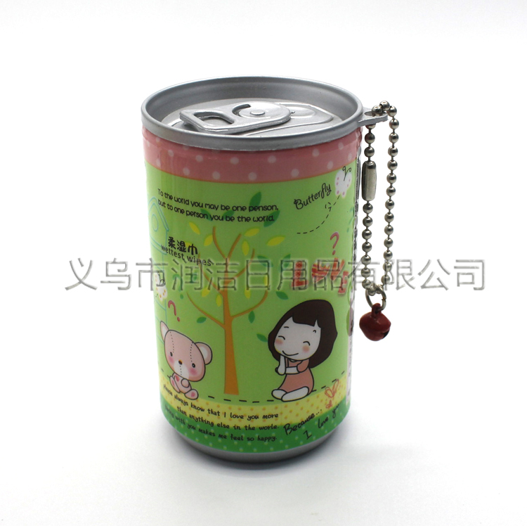 30 pieces of cartoon doll cola can bucket wet wipes Specification image