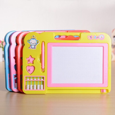 儿童彩色磁性画板宝宝益智带算盘超大号写字画板产品图