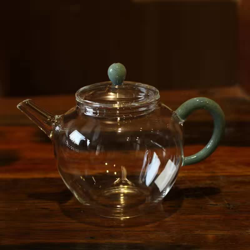 Glass Teapot With Open Fire Specification drawing