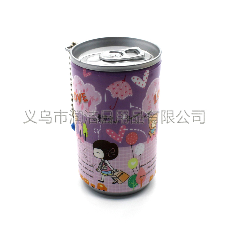 30 pieces of cartoon doll cola can bucket wet wipes Application Scenario
