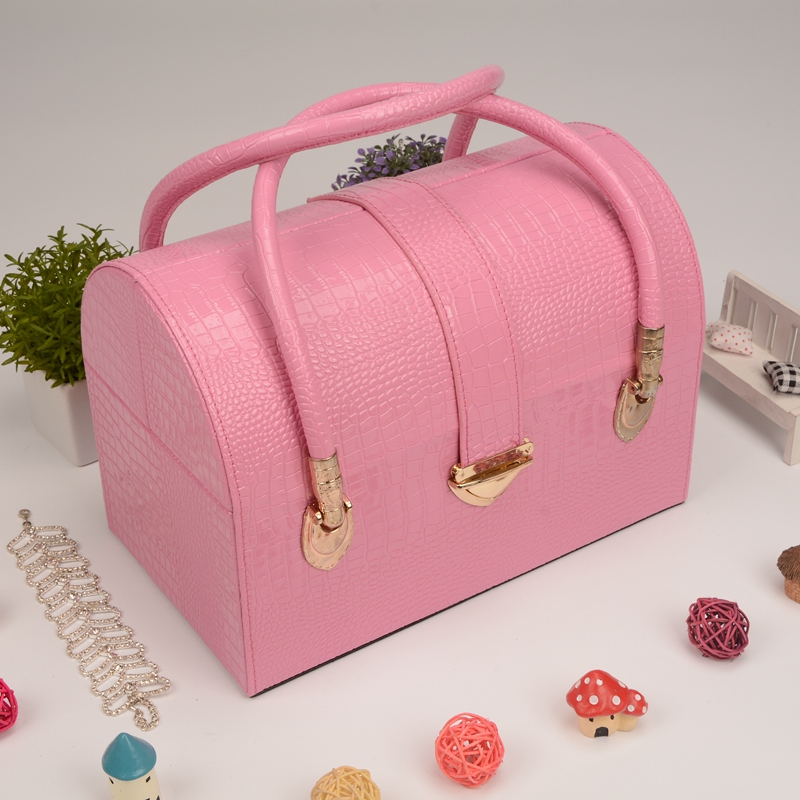 Guanyu cosmetics case and bag waterproof PU cosmetics crocodile fashion new nail bag folding super large capacity
