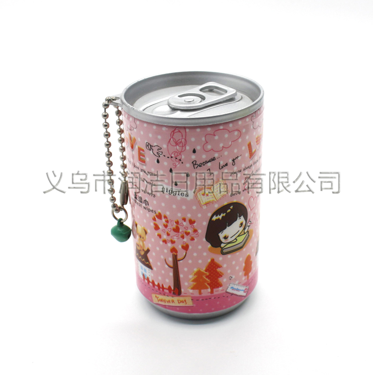 30 pieces of cartoon doll cola can bucket wet wipes