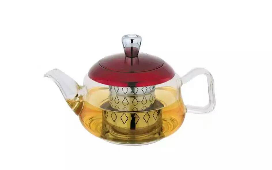 Glass Teapot With Open Flame Specification drawing
