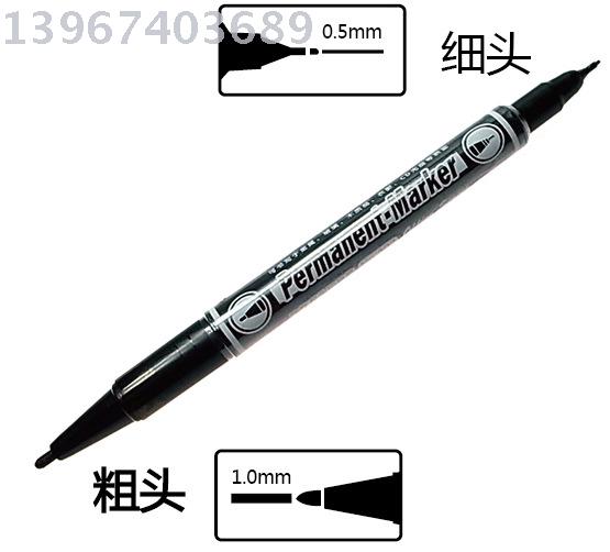 New Year No302 Small Double Head Marker Oil Pen Cd Glass Tile Wood Sketch Writing Original details Picture