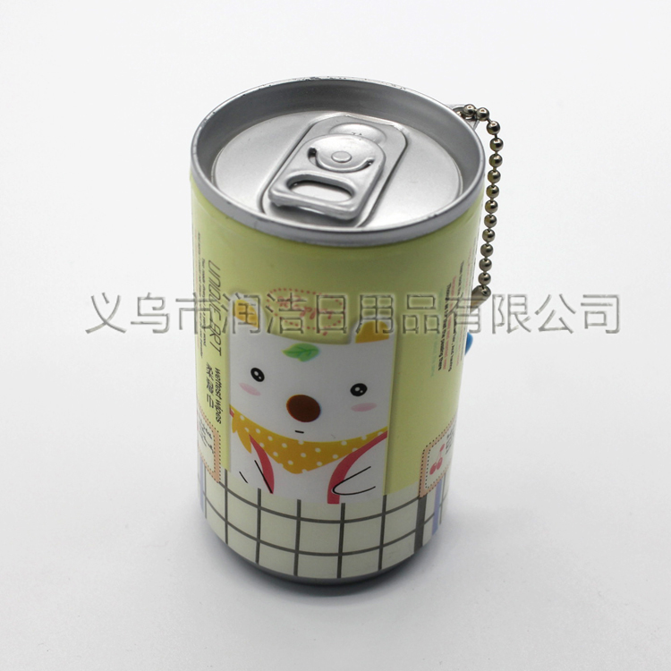 外贸卡通熊罐装可乐桶便携车载湿巾30PCS产品图