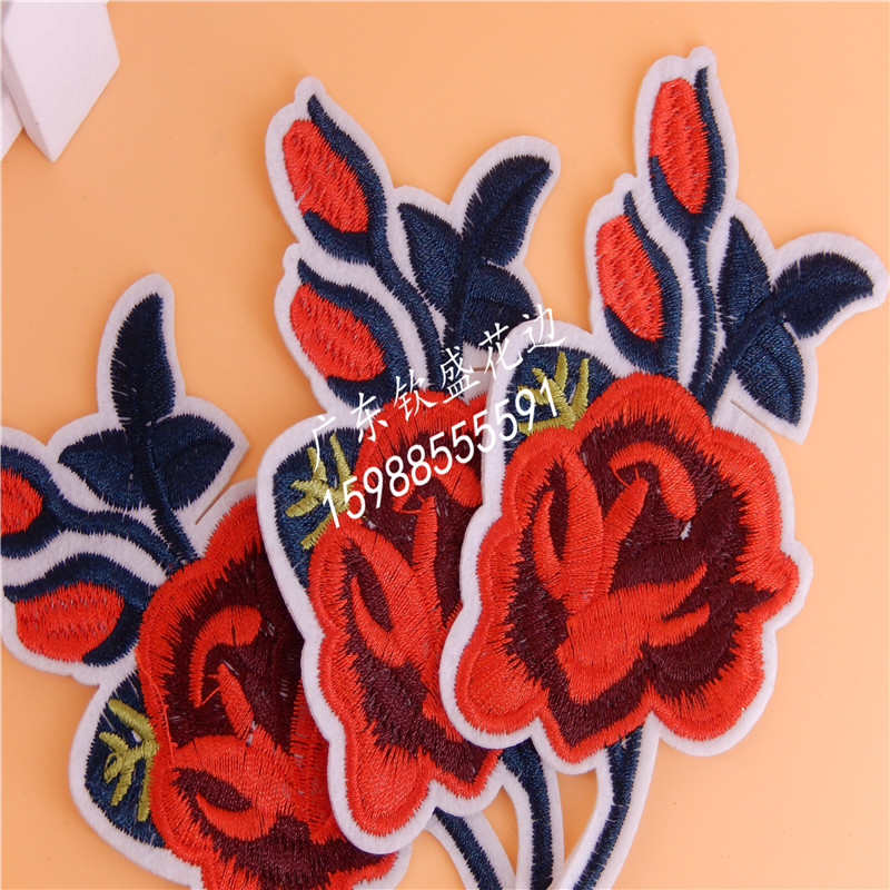 Factory direct sales of water-soluble lace and customizable clothing accessories with self-adhesive patterns details Picture
