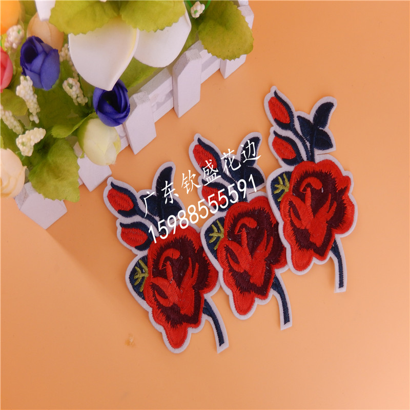 Factory direct sales of water-soluble lace and customizable clothing accessories with self-adhesive patterns Specification image