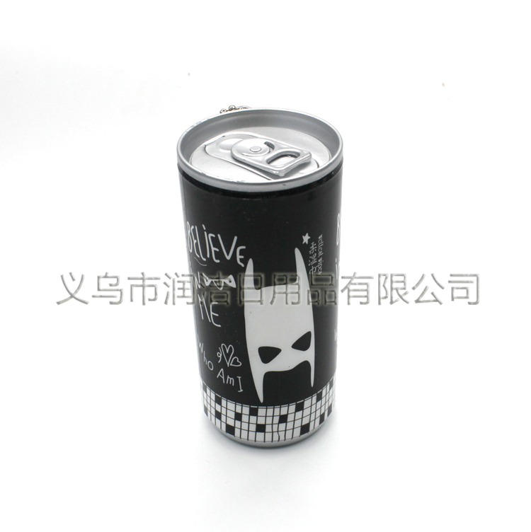 Export 30 pieces of black and white patterned high can cola bucket wet wipes for foreign trade