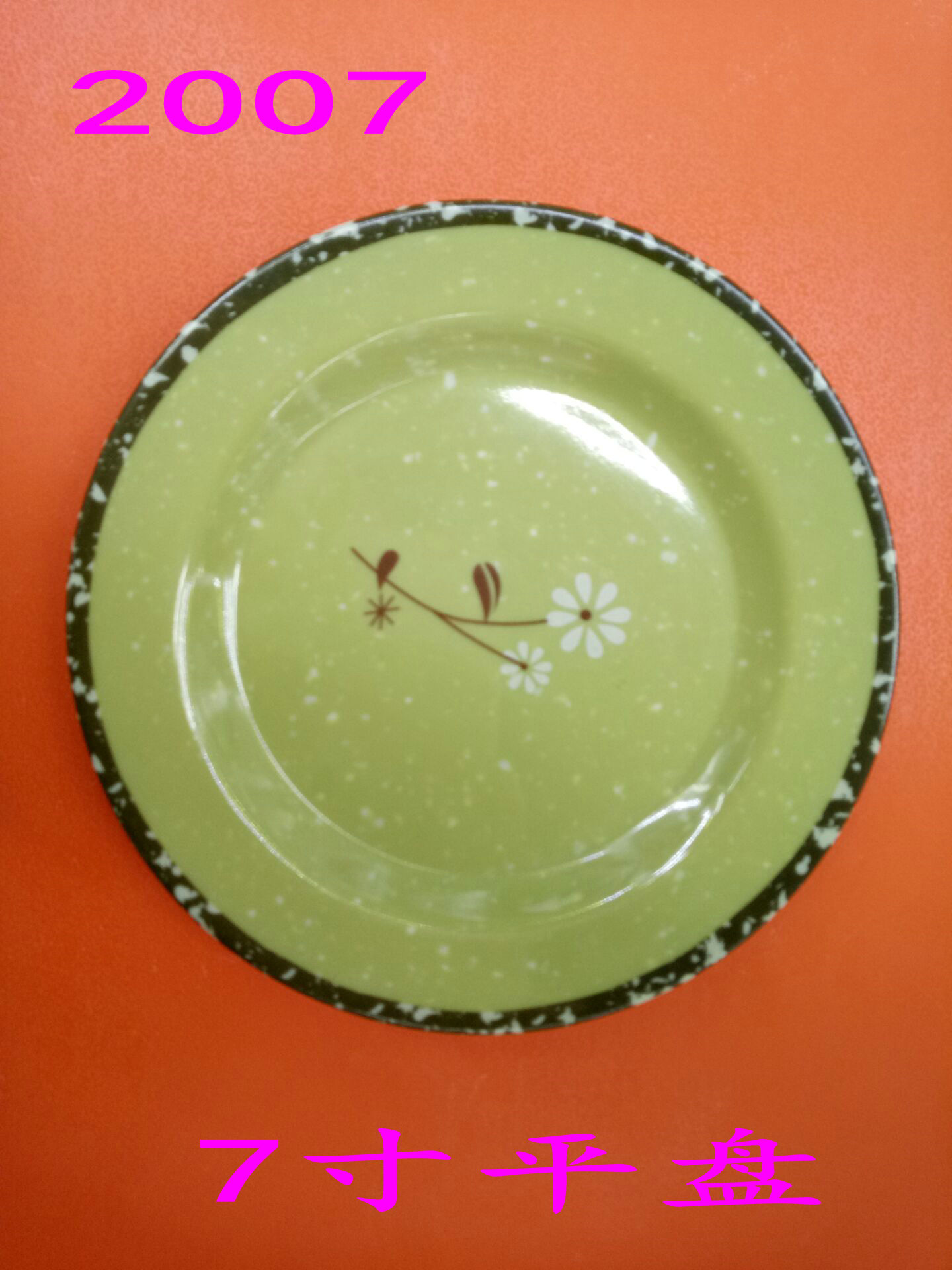 Melamine 7 "flat disk 2007