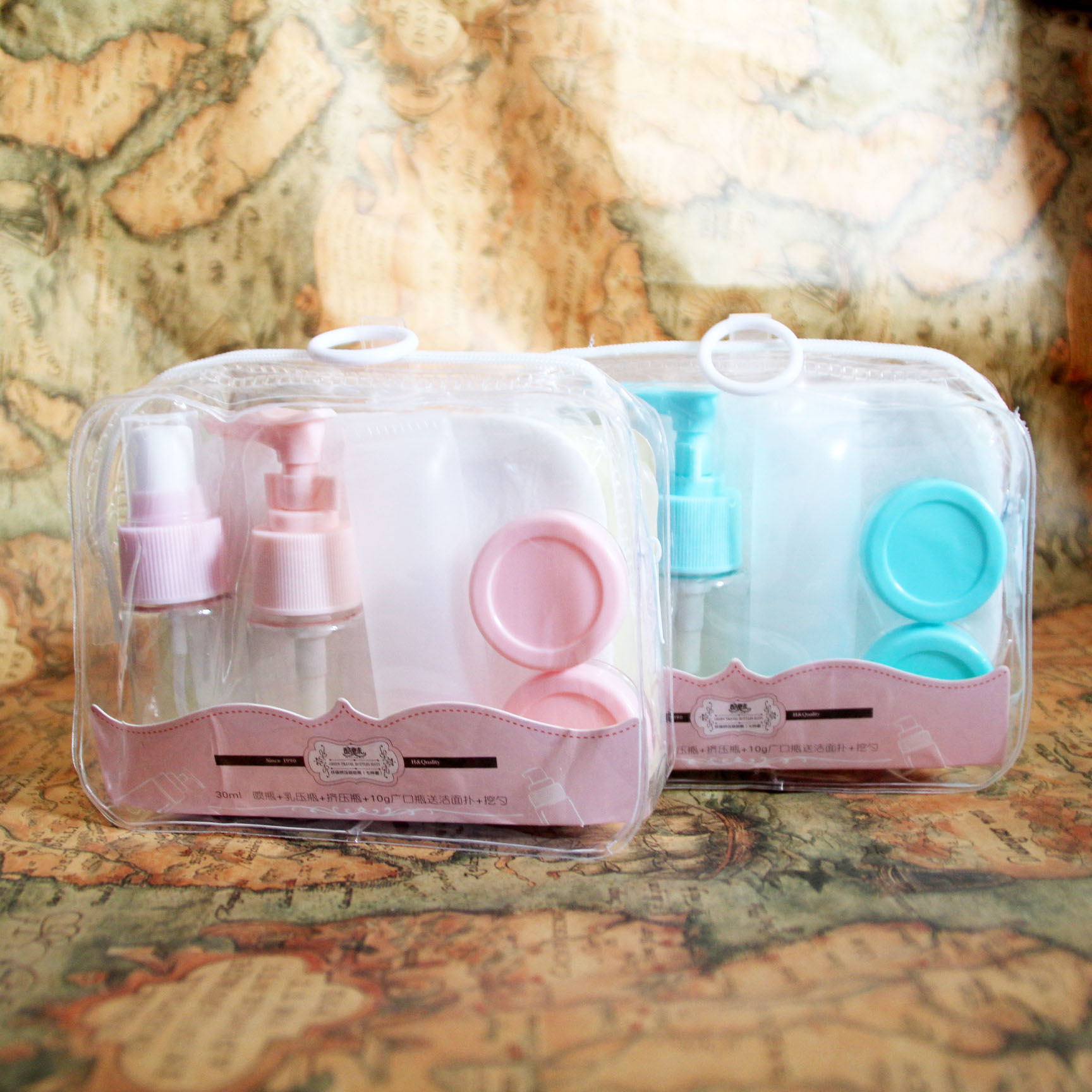 Cool Magic environmental travel empty bottle set of seven pieces 1606