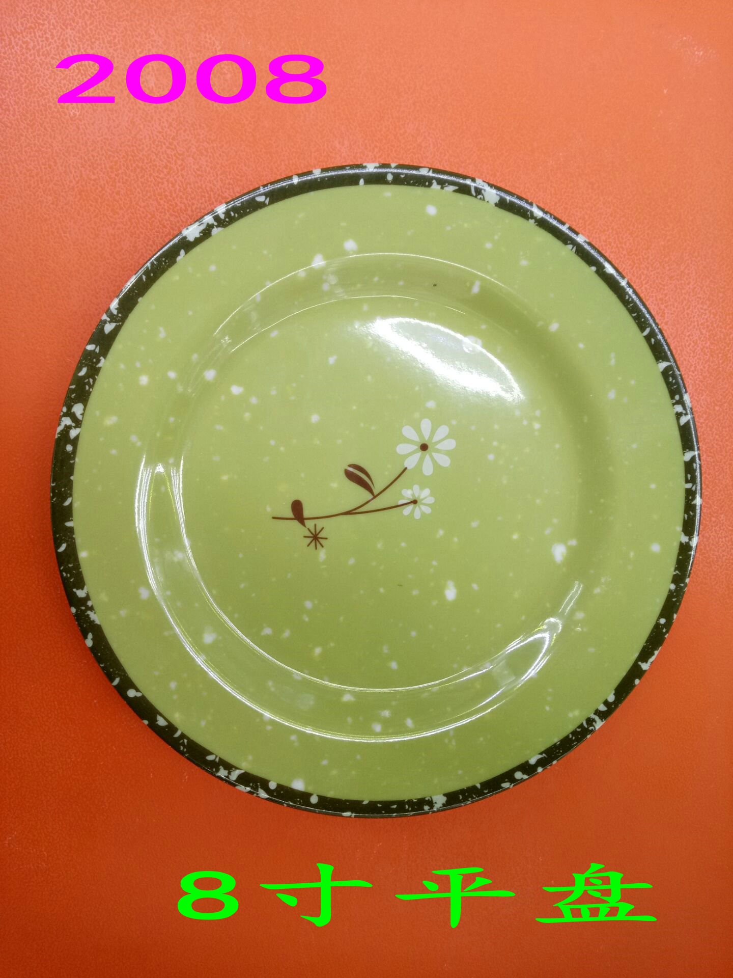 Melamine 8-inch flat disk 2008