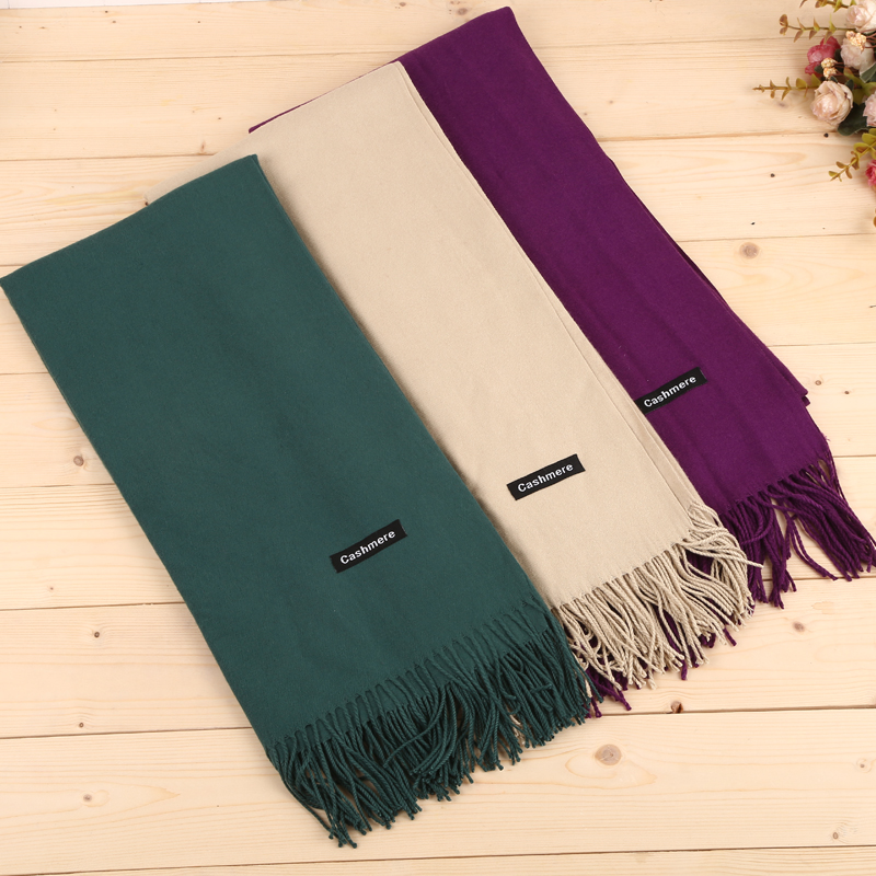 Fashionable new solid-color wool scarf, shawl, headscarf, Muslim headscarf