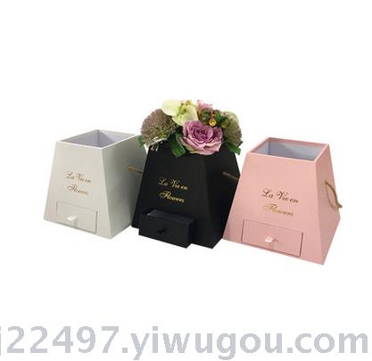 Valentine's Day spot flower gift box pyramid flower portable flower box drawer flower box manufacturer direct sale