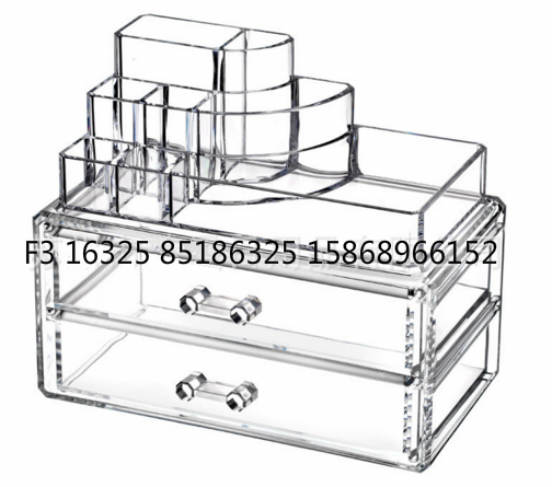 亚克力 化妆盒 钻面收纳盒 化妆盒亚克力产品图