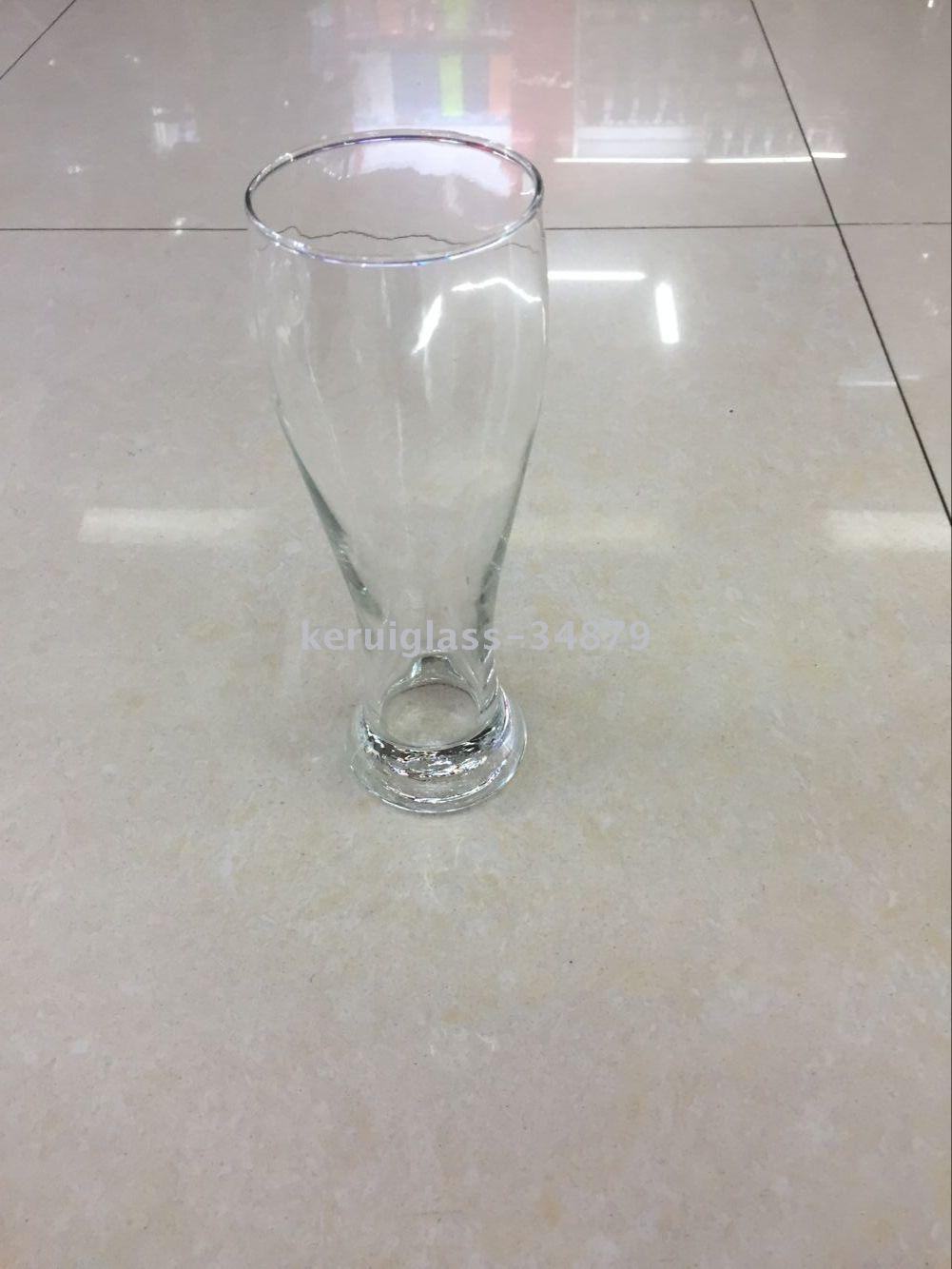人工吹制330ml啤酒杯家用KTV酒吧大排档