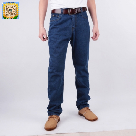 2017 new men's straight-leg jeans, classic workwear jeans Specification image