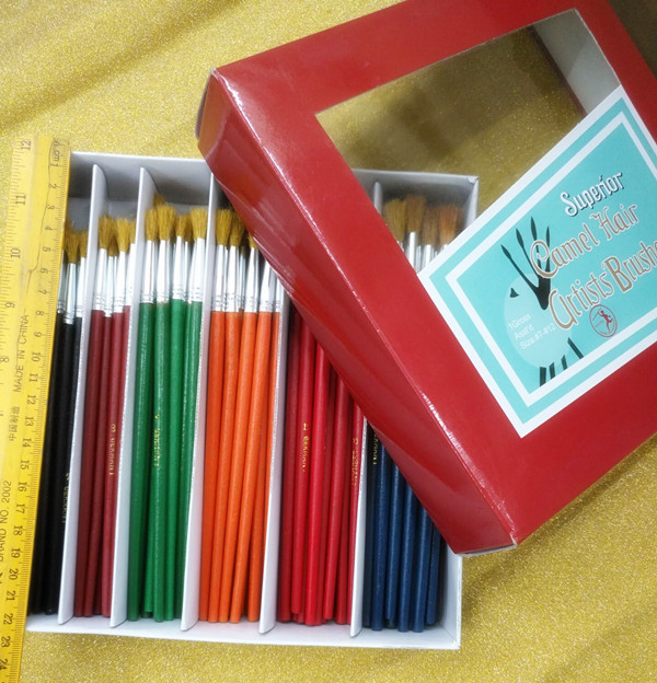 The manufacturer's inventory is for handling box-packed watercolor brushes, oil brushes and brushes