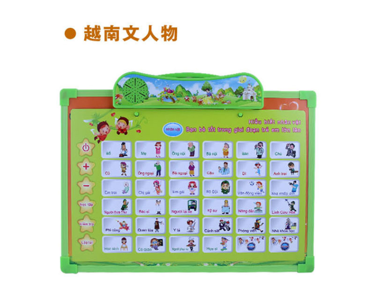كتاب لوحات صوتية باللغة الفييتنامية العربية باللغة الانكليزية Specification image