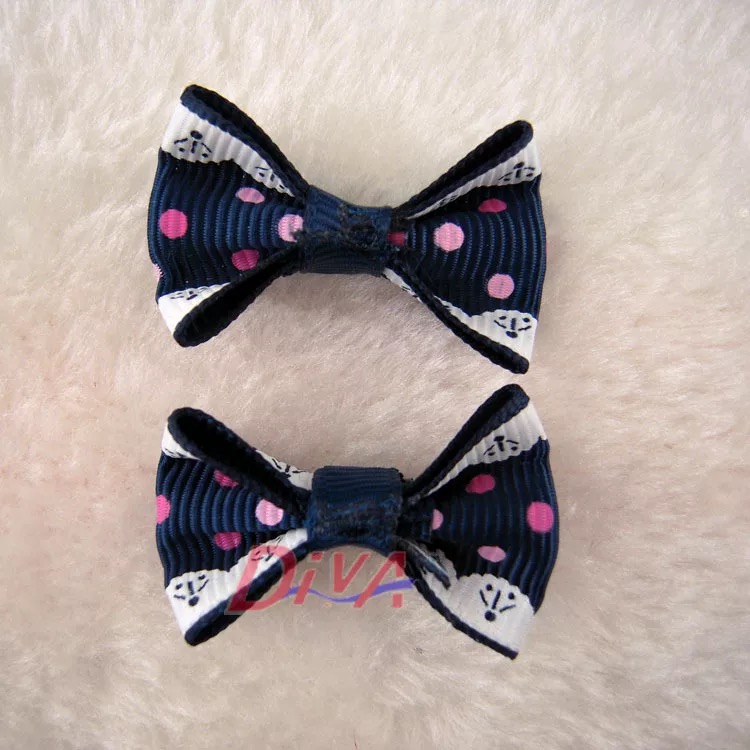 Factory wholesale handmade bow tie accessories, headwear, children's bows, rowen ribbons, and bow ties Specification image