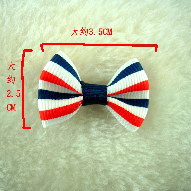 Manufacturers Wholesale Ribbon Bow Accessories Accessories Headdress Accessories Rowan Ribbon Striped Bow Tie Application Scenario