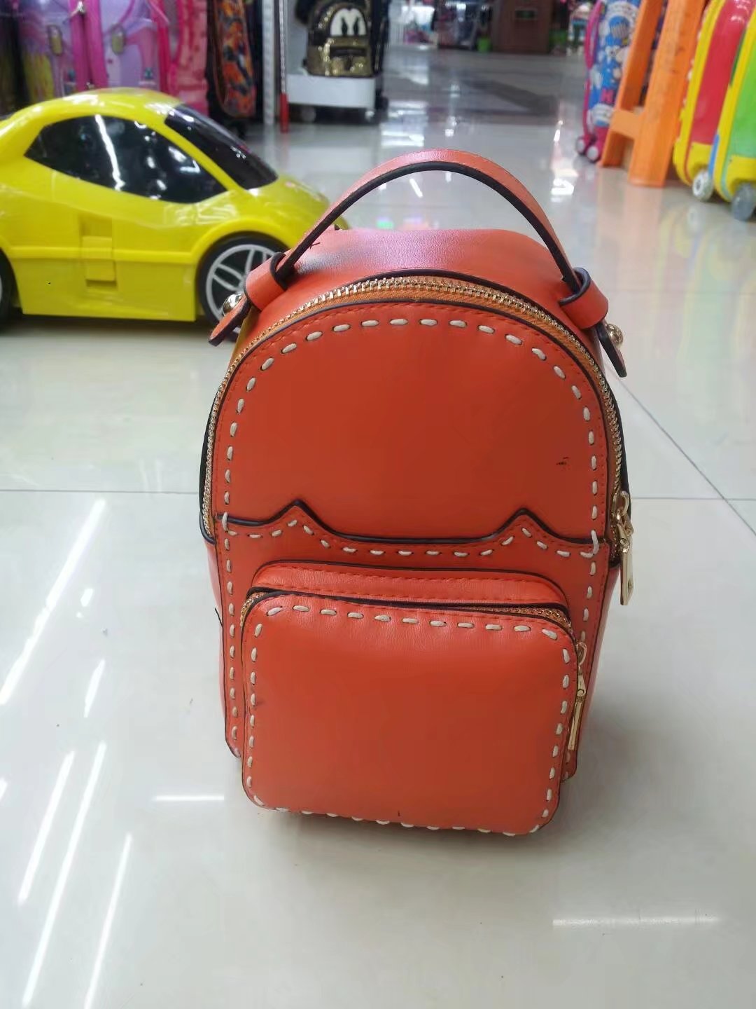 حقيبة طائرة من طراز PU حقيبة مزدوجة، حقيبة أطفال، حقيبة أطفال كرتونية، حقيبة فتاة Specification image