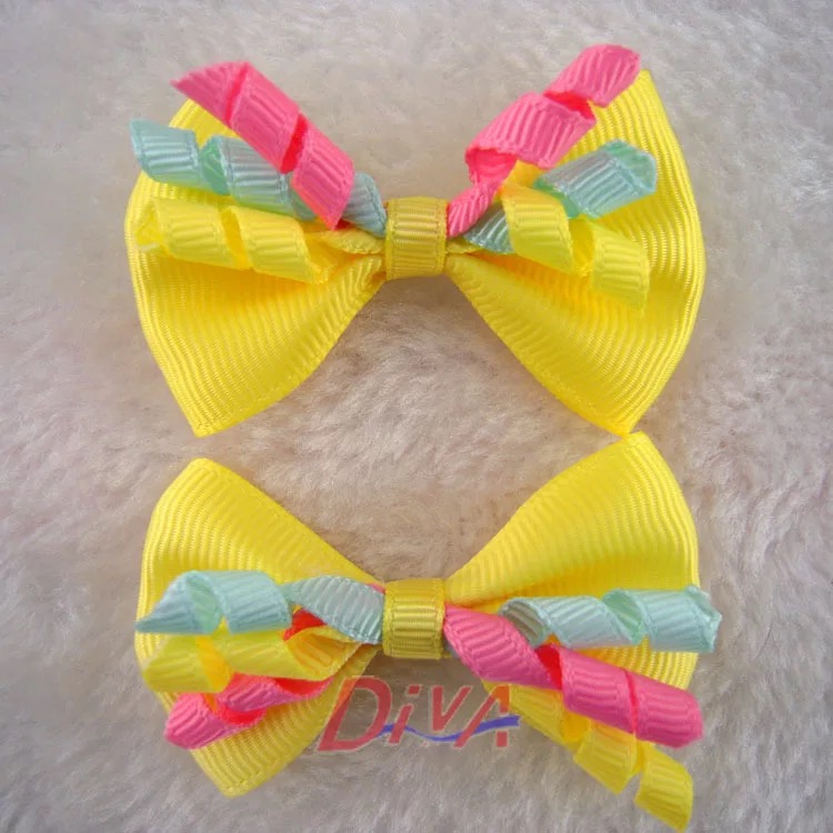 Manufacturers Wholesale Ribbon Accessories Children's Headwear With Ribbed Bows Can Be Customized Specification drawing