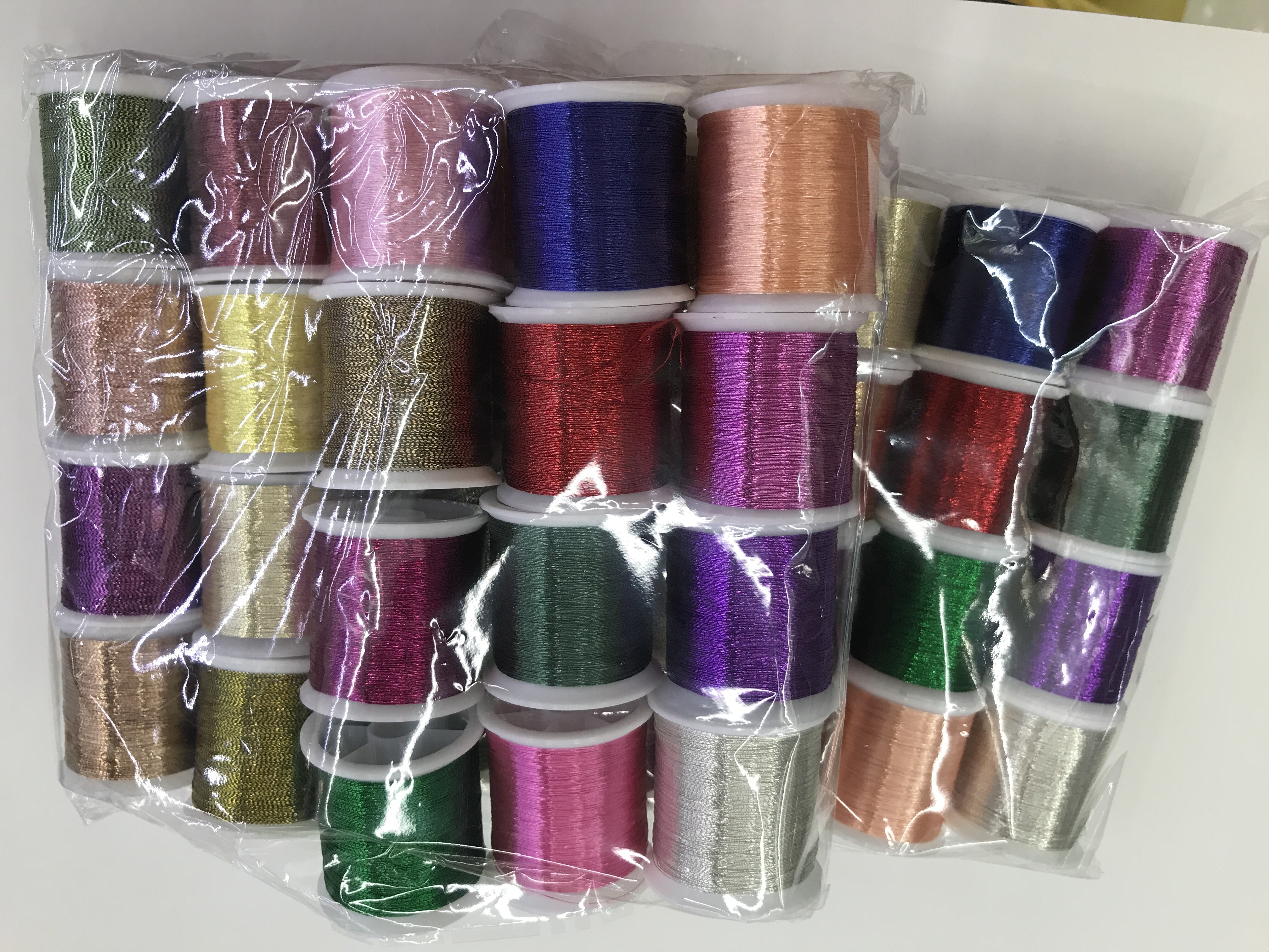 DIY gold and silver threads, woven ropes details Picture