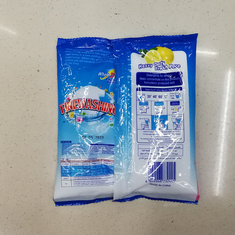 110G comercio exterior detergente en polvo venta directa de fábrica oem procesamiento de detergente en polvo gran cantidad de precio de excelente Application Scenario