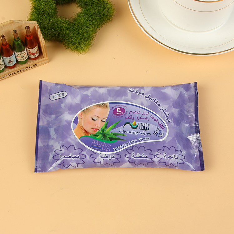 外贸阿拉伯文美女湿巾卸妆巾10PCS细节图