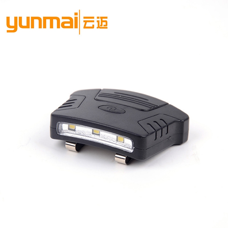 3*COB强光帽檐灯 户外帽夹灯 钓鱼头灯 夹帽式手电图