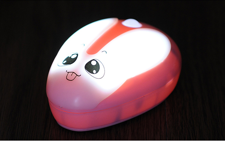 Rabbit light-controlled human body sensor light, new and unique led corridor cabinet light details Picture