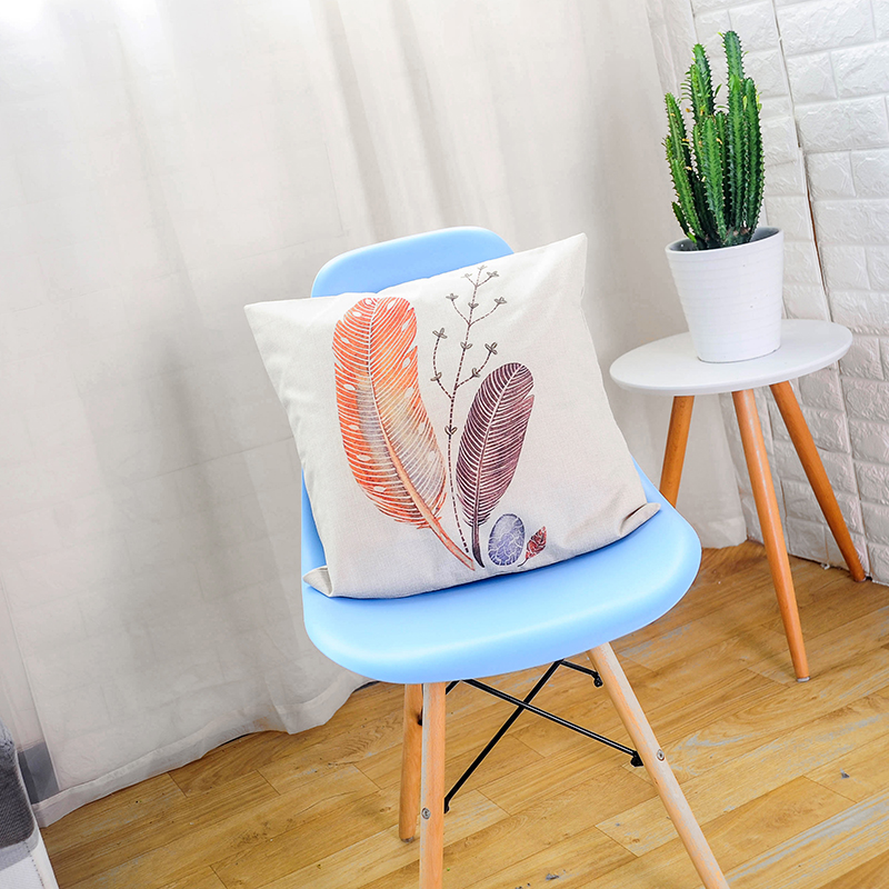Wholesale custom car cotton and linen pillowcases, printed linen office car sofa cushion covers Application Scenario
