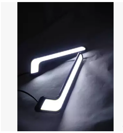 Automotive universal ultra-bright soft light bar 7-shaped daytime running light, high-power COB wick LED Specification image