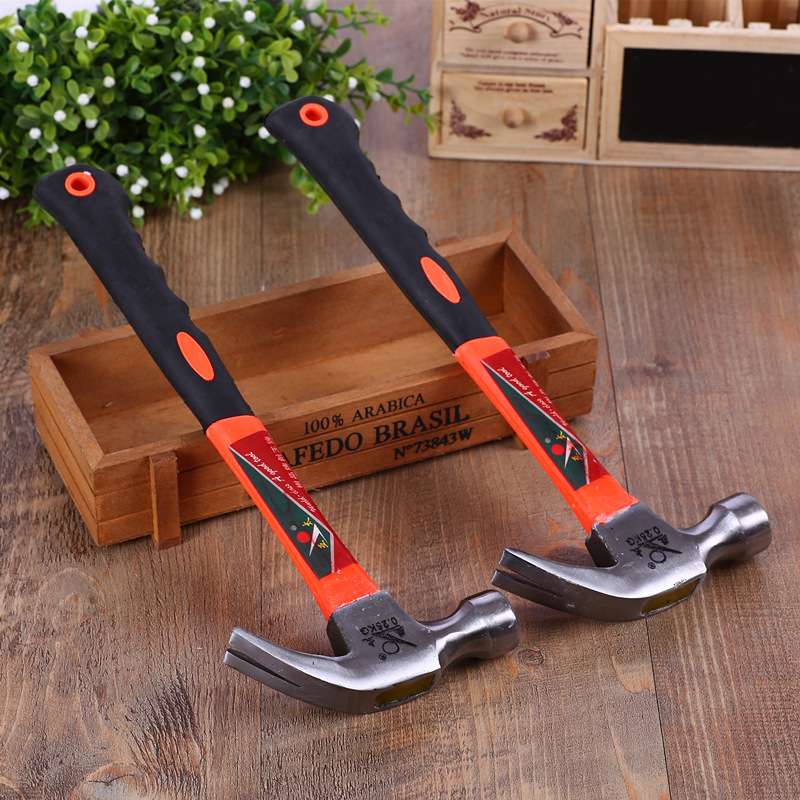 羊角锤锤子工具包塑柄羊角锤五金手动工具羊角锤榔头