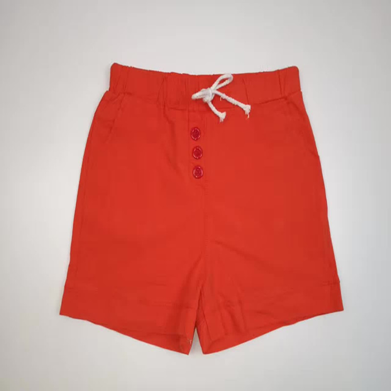 夏季热爆款棉麻三分水洗棉麻短裤产品图